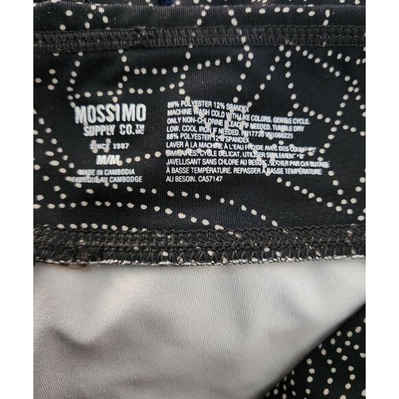 Mossimo Supply Co. Womens Leggings M Black & White Geometric Pattern - Picture 3 of 3